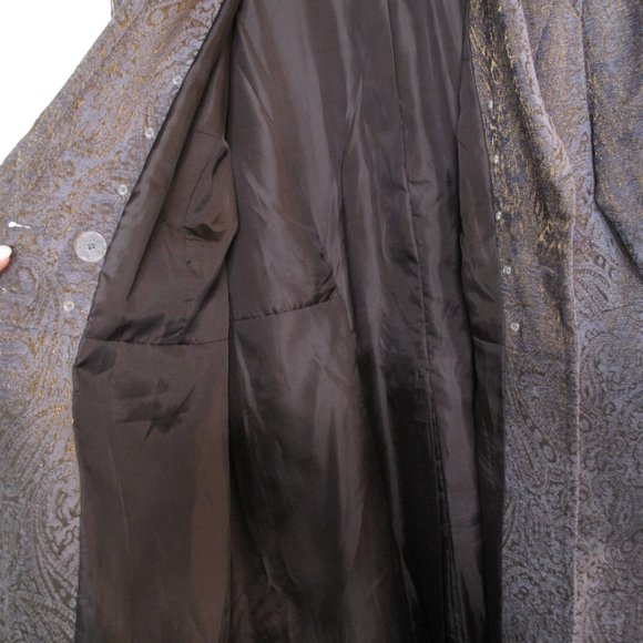 SOFT SURROUNDINGS - Velvet Damask Military Trench Coat - Picture 10 of 15